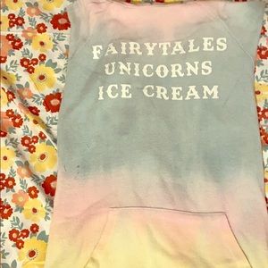 Pastel colored hoodie